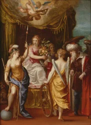 Minerva, Überfluss und Fortuna